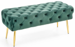 Pufas Athena, aukso sp./žalia sp., 100 cm x 45 cm x 40 cm