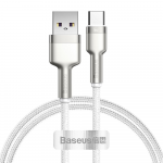 Kabelis Baseus USB - USB-C CAKF000102 USB, USB-C, 1 m, balta sp.