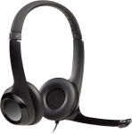 Laidinės ausinės Logitech H390 981-000014, juoda sp.