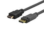 Kabelis Vivolink Pro 4K Displayport, HDMI, 2 m, juoda