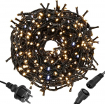 Lempučių girlianda Springos 5907719422091, 24 m, &scaron;iltai balta sp., 300 LED