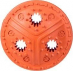Žaislas &scaron;uniui, tąsymui Barry King Disc BK-15110, 11 cm, &Oslash; 11 cm, oranžinė sp.