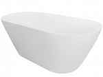 Vonia, laisvai pastatoma Besco Moya, 170 cm x 70 cm x 56 cm, ovalas, balta sp./juoda sp.