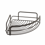 Vonios lentyna Metaltex Origin Lava, 20 cm x 6 cm x 20 cm, juoda sp.