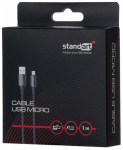 Laidas Standart GT-XG110, Micro USB, 100 cm, juoda