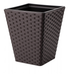 Gėlių vazonas Form Plastic Rattan 3880-070, plastikinis, tamsiai ruda