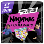 Sauskelnės nakčiai Pampers Ninjamas Heart, 7 dydis, 10 vnt.
