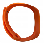 iWear universalus silikoninis dirželis i&scaron;maniųjų apyrankių modeliams &ndash; SM6 SM7 SM8 / Xiaomi Mi Band 5 6 7 Oranžinė