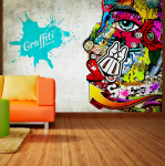 Fototapetas Artgeist Graffiti Beauty, 70 cm x 70 cm