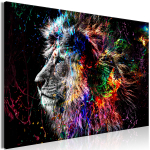 Reprodukcija Artgeist Crazy Lion HKNW0146XXL, 120 cm x 80 cm