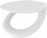 Unitazo sėdynė su dangčiu Sepio Slim 300, balta sp., 44.3 cm x 35.7 cm