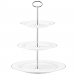 Serviravimo padėklas Ambition Aura Silver, 27 cm x 34 cm, 27 cm, Balta sp.