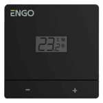 Termostatas Engo Controls, montuojamas ant pavir&scaron;iaus, juoda, 8 cm, 5 - 35 &deg;C