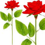 Dirbtinė gėlė Springos Rose HA7449, raudona sp.