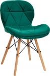 Valgomojo kėdė ActivEshop 4Rico QS-186, žalia sp., 38 cm x 38 cm