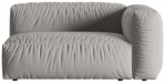 Modulinė sofa Micadoni Martina Structured, &scaron;viesiai pilka sp., de&scaron;ininė, 160 x 106 cm x 75 cm