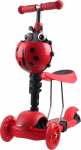 Vaiki&scaron;kas paspirtukas Enero Ladybug, raudona sp.