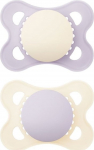Čiulptukų rinkinys Mam Original Match, 2 mėn., balta sp./violetinė sp.