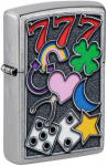 Žiebtuvėlis Zippo All Luck Design 48682, įvairių spalvų