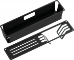 Indų džiovykla Deante Magnetic, 9.5 cm x 40.8 cm, nerūdijantysis plienas, juoda sp.