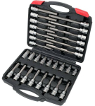Atsuktuvų antgalių komplektas Yato YT-77540, H10, 1/2"