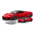 Žaislinis automobilis Mattel Hot Wheels Brick Shop Maserati JFR90, raudona sp.