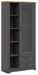 Vitrina Tolmin, ruda sp./grafito sp., 42 cm x 100 cm x 200 cm