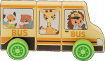 Magnetinis žaislas, autobusas Trefl Tiny Tails School Bus, geltona sp.