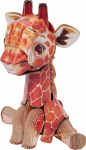 3D dėlionė MakeBug Giraffe MB-D-0042, 10 cm x 5 cm, ruda sp.
