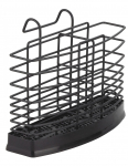 Laikiklis Rosberg, 9.5 cm x 15.2 cm x 20.7 cm, plastikas/metalas, juoda