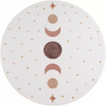 Kilimas vidaus Ayyildiz Coco Moon Phases, kreminė sp./oranžinė sp./smėlio sp., 160 cm x 160 cm