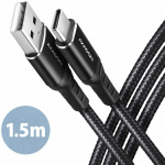 Laidas Axagon BUCM-AM15AB, USB Type C/USB Type A, 150 cm, juoda sp.