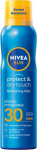 Pur&scaron;kiklis įdegio priežiūrai kūnui Nivea Sun Protect & Dry Touch SPF30, 200 ml