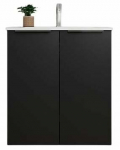 Vonios spintelė su praustuvu Sanibell Online, juoda sp., 36.5 cm x 61 cm x 67.5 cm