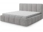 Lova pusantros vietos Edvige+ Standart Lift Jaffray 04, 140 x 200 cm, pilka sp., be čiužinio, su grotelėmis