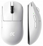 Belaidė žaidimų pelė Mchose A7 V2 Pro HW-A7V2-2, 2.4 ghz / bluetooth / usb, balta sp.
