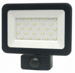 Prožektorius su judesio davikliu, tvirtinamas prie sienos Tope Tama, 20 W, 2400 lm, 4000 &deg;K, IP65, juoda sp.