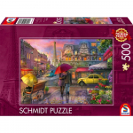 Dėlionė Schmidt Rain Magic In Paris 59713, 34.1 cm x 48.1 cm, 500 vnt., įvairių spalvų