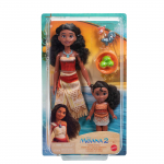 Lėlių rinkinys, su priedais Mattel Disney Princess Moana 2 Moana & Simea JBT41, 27 cm, įvairių spalvų