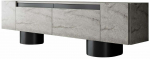 Televizoriaus spintelė Kalune Design Bohem, juoda sp./travertine sp., 30 cm x 180 cm x 50 cm