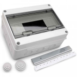 Modulinis skydas Technova, vir&scaron;tinkinis, IP65, 12 mod., balta sp.