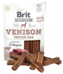 Skanėstas &scaron;unims Brit Jerky Venison Protein Bar, žvėriena, 0.2 kg