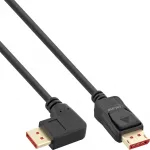 Laidas InLine Right Angled DisplayPort 17151R Displayport, Displayport, 1 m, juoda sp.