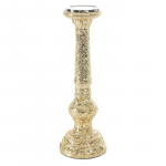 Žvakidė Melia, stiklas/metalas, &Oslash; 13 cm, 40 cm, aukso sp.