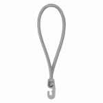 Tvirtinimo guma su rutuliuku Bradas Hook, 18 cm, guma, pilka sp., 25 vnt.