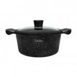 Puodas Bollire Milano BR-1102, 24 cm, 4.3 l, juoda sp.