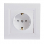 Ki&scaron;tukinis lizdas Schneider Electric Asfora EPH2900221, su įžeminimu, IP20, balta sp.