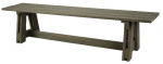 Lauko suoliukas Folkland Timber Riva, juoda sp./pilka sp., 180 cm x 40 cm x 43 cm