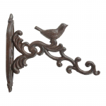 Vazono laikiklis Esschert Design BR21, 21.6 cm x 4.7 cm, 19.1 cm, metalas, ruda sp.