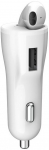 Automobilinis įkroviklis XO CB1, USB/Bluetooth 5.0, balta sp., 18 W